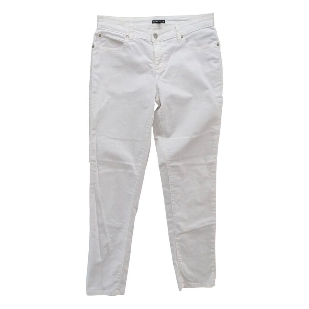 Eileen Fisher Skinny Jeans Womens White Stretch Denim Size 8